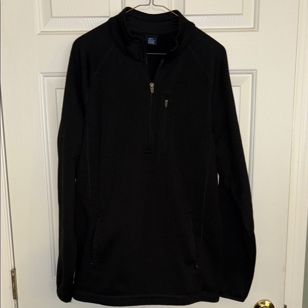 Black Quarter-Zip Pullover